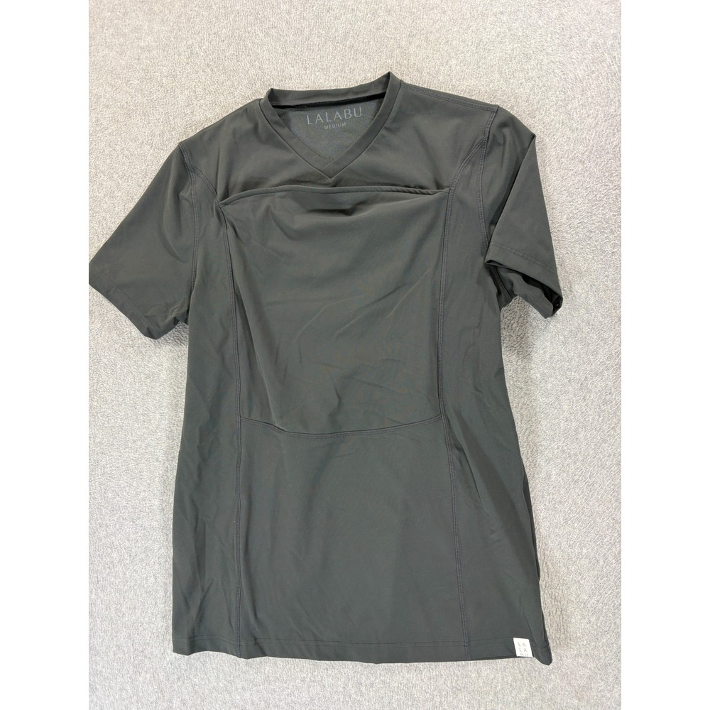 Lalabu Dad Shirt Babywearing Tee Green (Men's Medium) Green/Gray